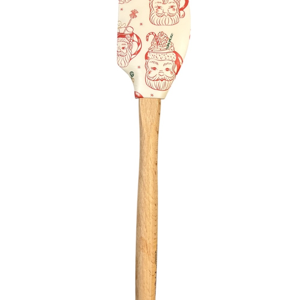 Anthropologie Santa Spatula - Red and Cream